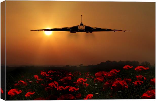  Vulcan sunset Canvas Print by Oxon Images