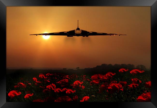  Vulcan sunset Framed Print by Oxon Images