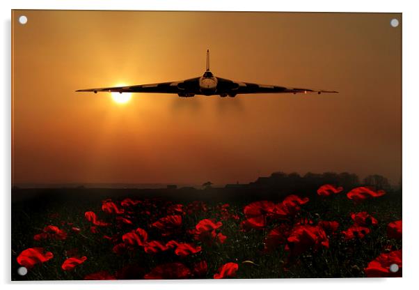  Vulcan sunset Acrylic by Oxon Images