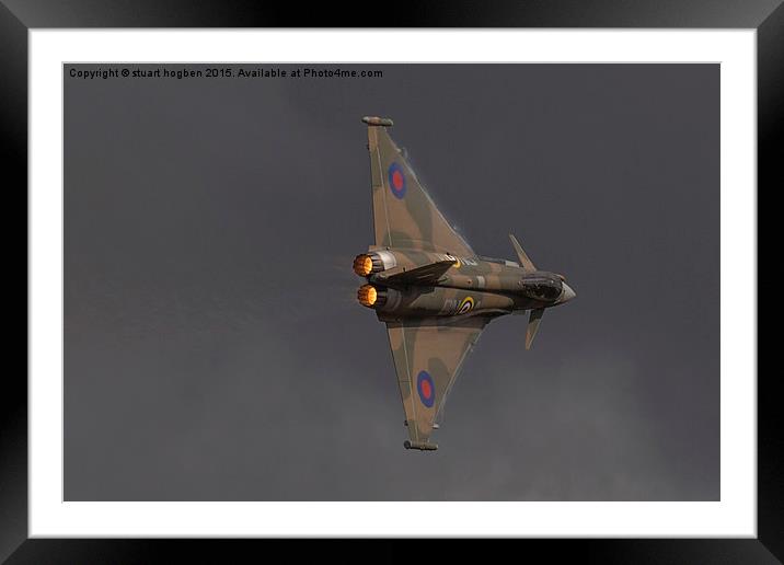  RAF Eurofighter Typhoon Battle of Britain livery Framed Mounted Print by stuart hogben
