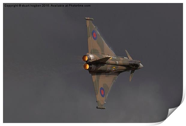  RAF Eurofighter Typhoon Battle of Britain livery Print by stuart hogben