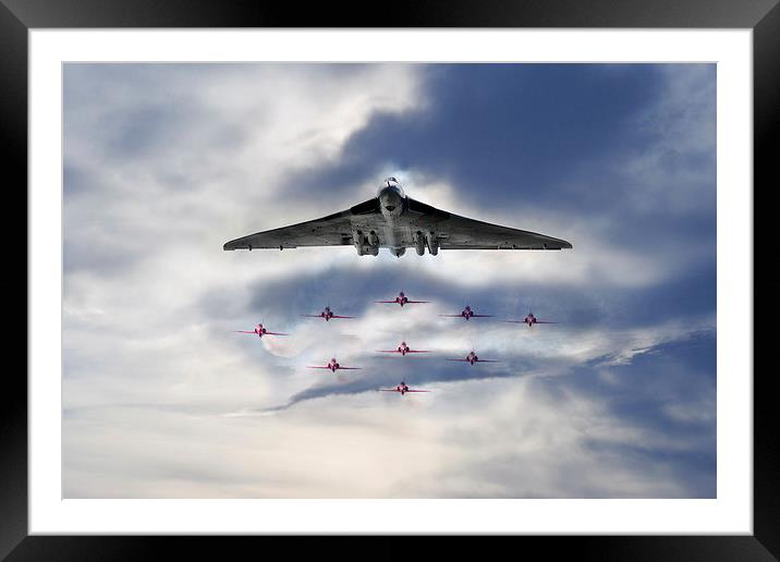 Reds with XH558 Framed Mounted Print by J Biggadike