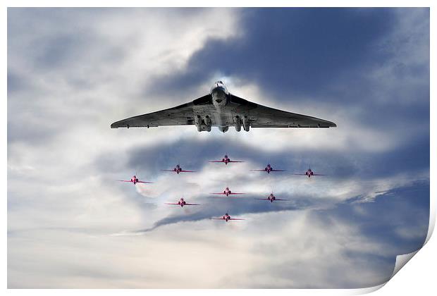 Reds with XH558 Print by J Biggadike