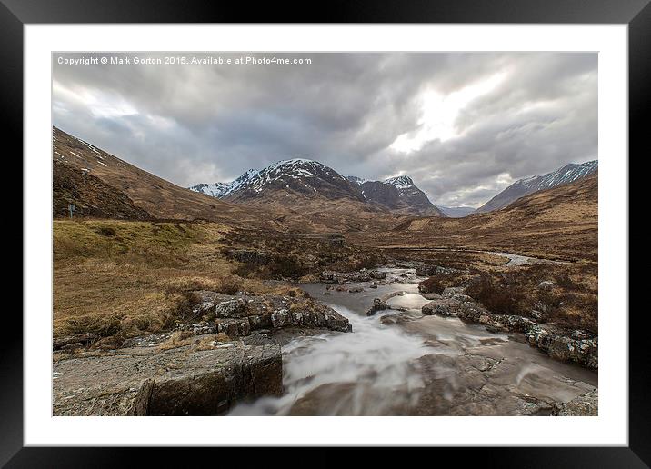  Valley Near Fort William Scotland Framed Mounted Print by Mark Gorton