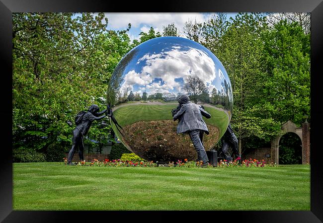  On the ball Framed Print by Gary Schulze