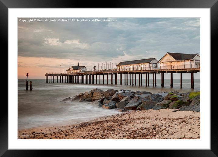  Southwold Pier at Dawn 1 Framed Mounted Print by Colin & Linda McKie