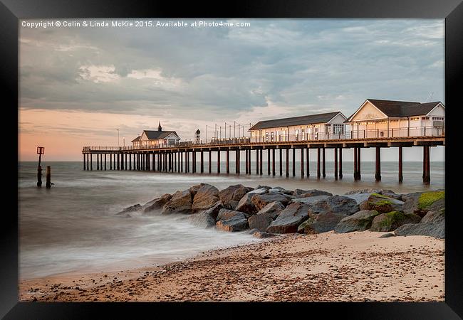  Southwold Pier at Dawn 1 Framed Print by Colin & Linda McKie