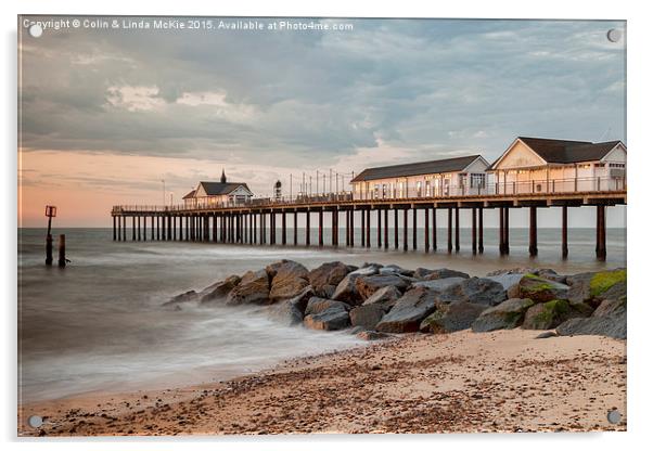 Southwold Pier at Dawn 1 Acrylic by Colin & Linda McKie