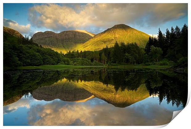  The last of the light in Glencoe Print by Stephen Taylor