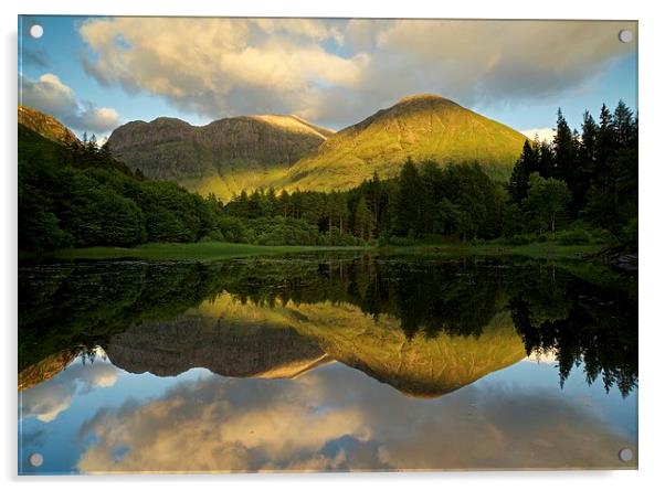  Summer reflections in Glencoe Acrylic by Stephen Taylor