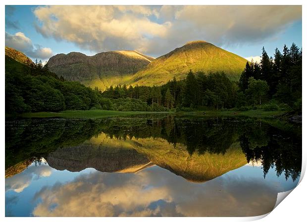  Summer reflections in Glencoe Print by Stephen Taylor