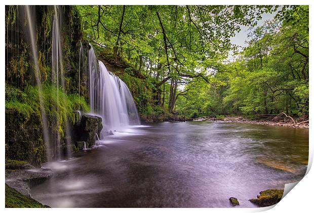  Sgwd Ddwli Uchaf, Brecon Waterfalls Print by Dean Merry