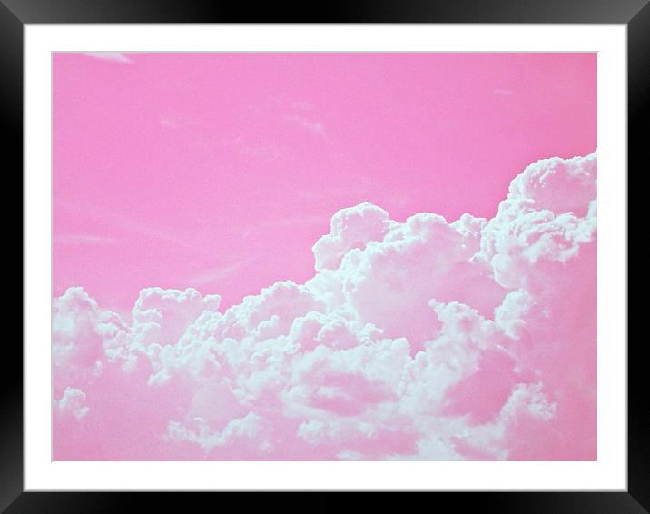  Pink clouds Framed Mounted Print by Emilia Glazunova