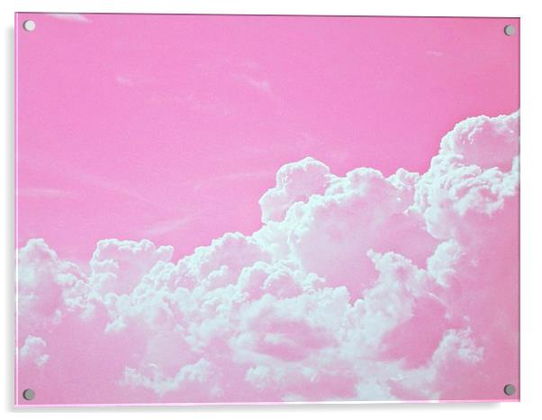  Pink clouds Acrylic by Emilia Glazunova