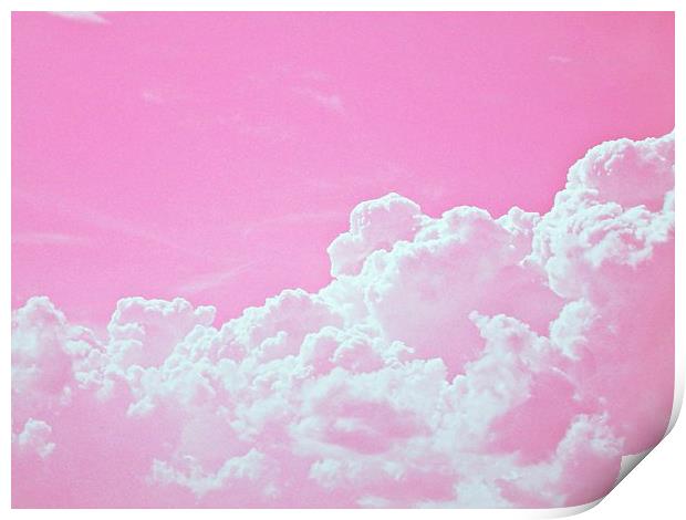  Pink clouds Print by Emilia Glazunova