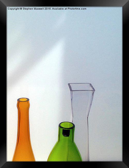  Bottle Tops Framed Print by Stephen Maxwell