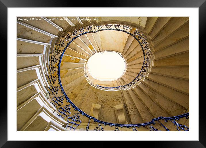  Spiral Staircase Framed Mounted Print by David Irving