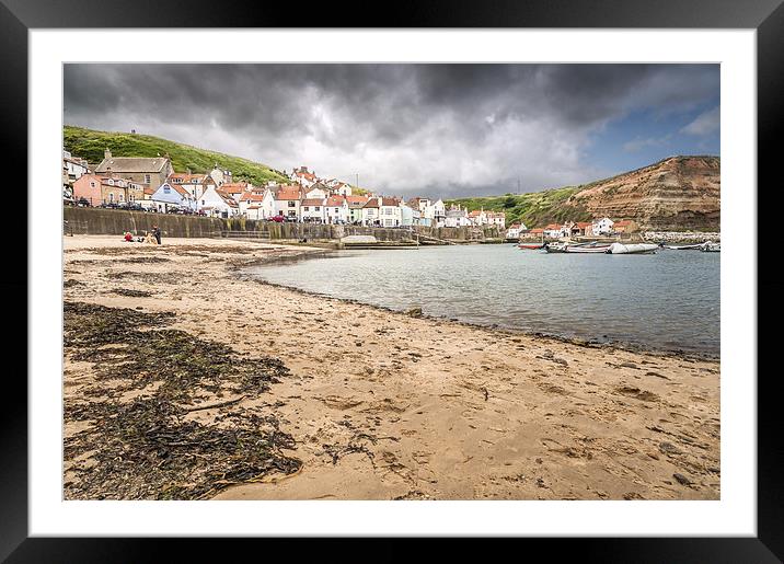  Staithes Beach Framed Mounted Print by Stephen Mole