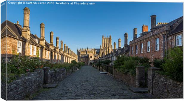  Vicar's Close, Wells Cathedral, Somerset, England Canvas Print by Carolyn Eaton