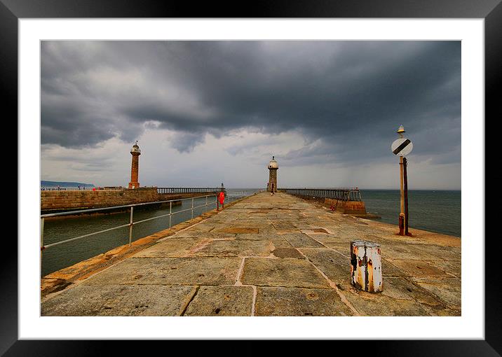  Whitby's Strong Hold Framed Mounted Print by Marie Castagnoli