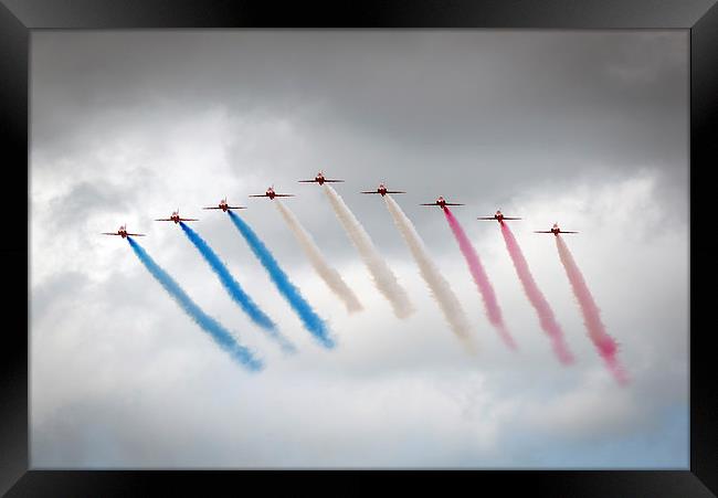  Red Arrows Framed Print by Andrew Richards