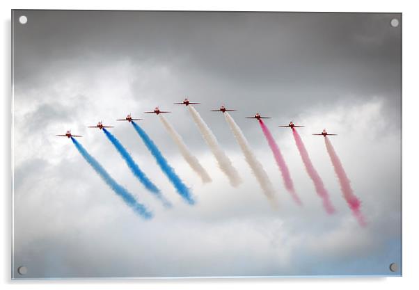  Red Arrows Acrylic by Andrew Richards