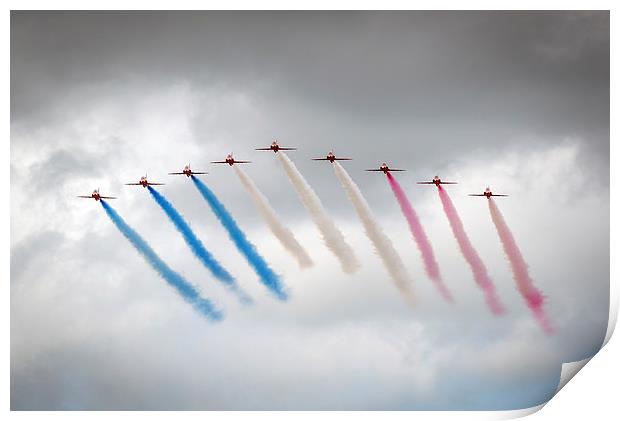  Red Arrows Print by Andrew Richards