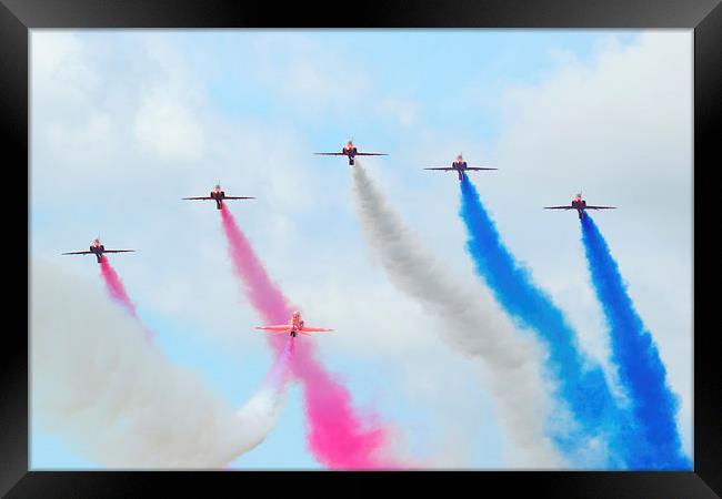  Red Arrows Framed Print by Andrew Richards
