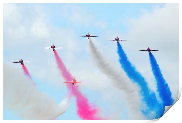  Red Arrows Print by Andrew Richards