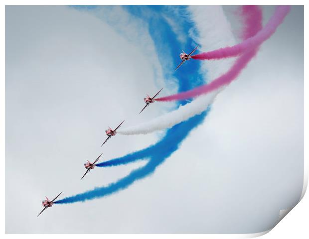  Red Arrows Display team Print by Andrew Richards