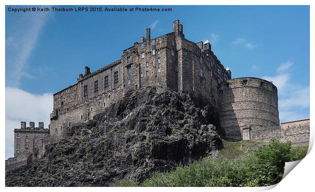 Edinburgh Castle Print by Keith Thorburn EFIAP/b