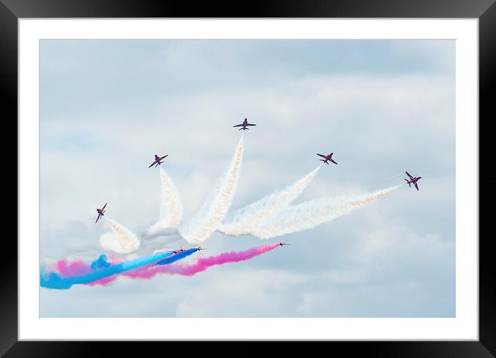 Red Arrows Display team Framed Mounted Print by Andrew Richards