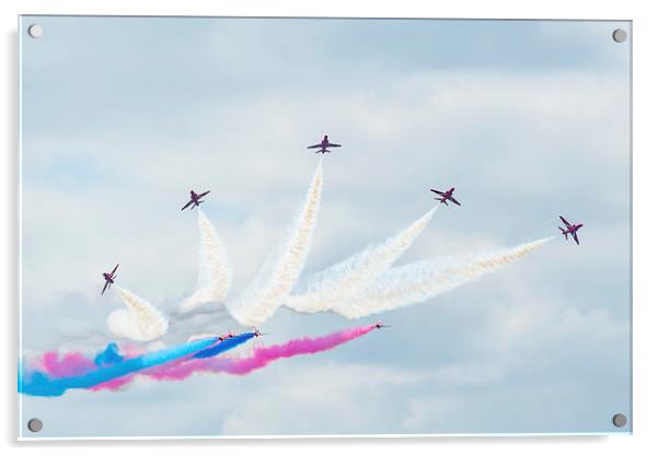  Red Arrows Display team Acrylic by Andrew Richards