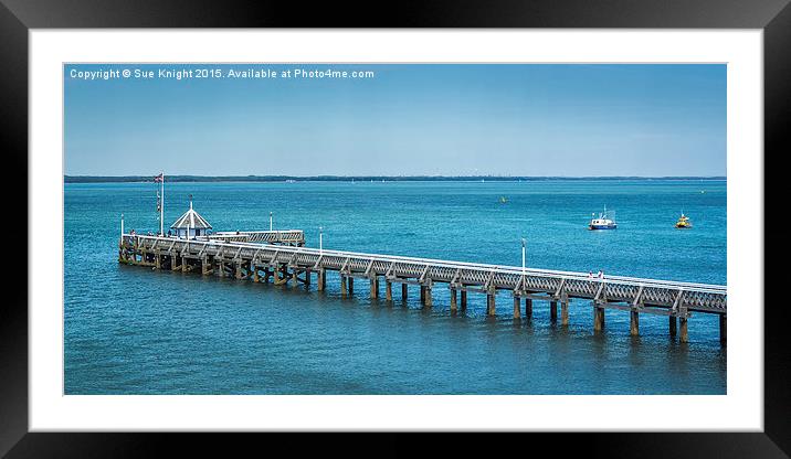 The pier,Yarmouth,Isle of Wight Framed Mounted Print by Sue Knight