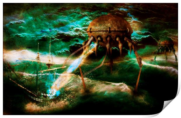  War of the Worlds Print by Kim Slater