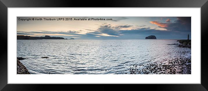Tantallon and Bass Rock Panorama Framed Mounted Print by Keith Thorburn EFIAP/b