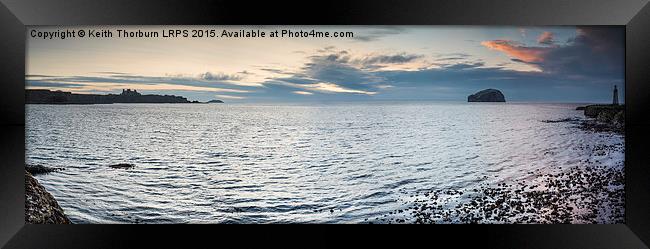 Tantallon and Bass Rock Panorama Framed Print by Keith Thorburn EFIAP/b