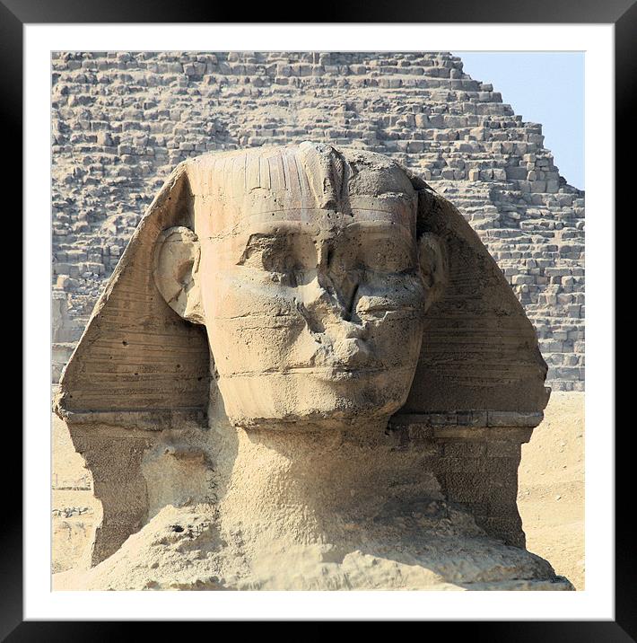 Great Sphinx of Giza 7 Framed Mounted Print by Ruth Hallam