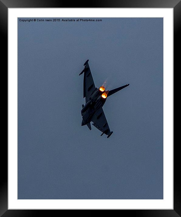  Afterburner Framed Mounted Print by Colin irwin
