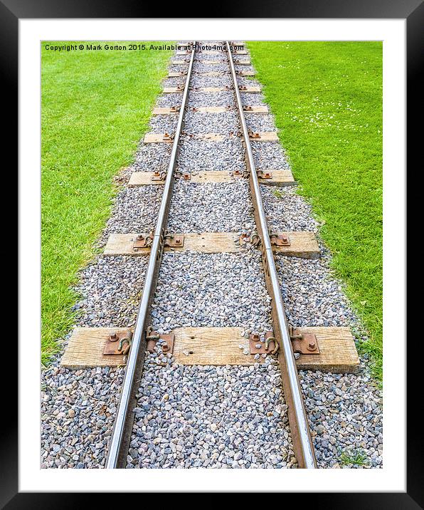 Train Line to Nowhere! Framed Mounted Print by Mark Gorton