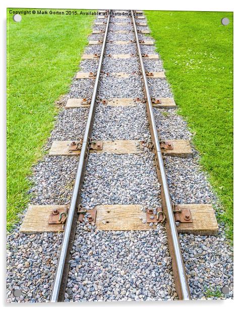 Train Line to Nowhere! Acrylic by Mark Gorton