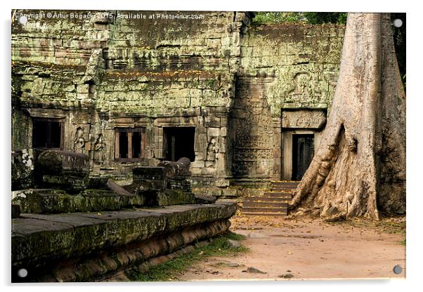 Ta Prohm Temple in Cambodia Acrylic by Artur Bogacki