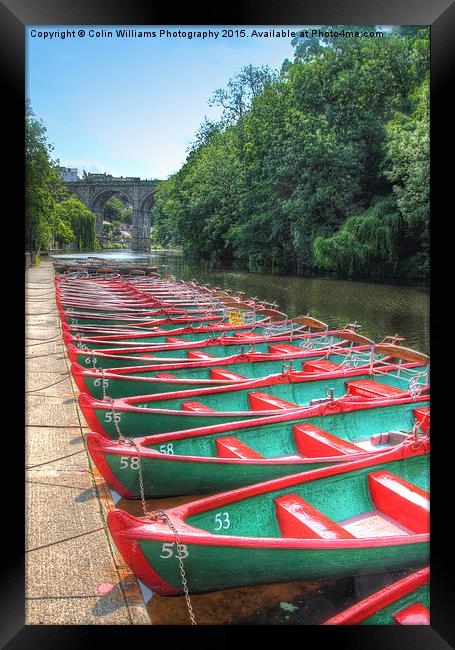  Knaresborough Rowing Boats 2 Framed Print by Colin Williams Photography