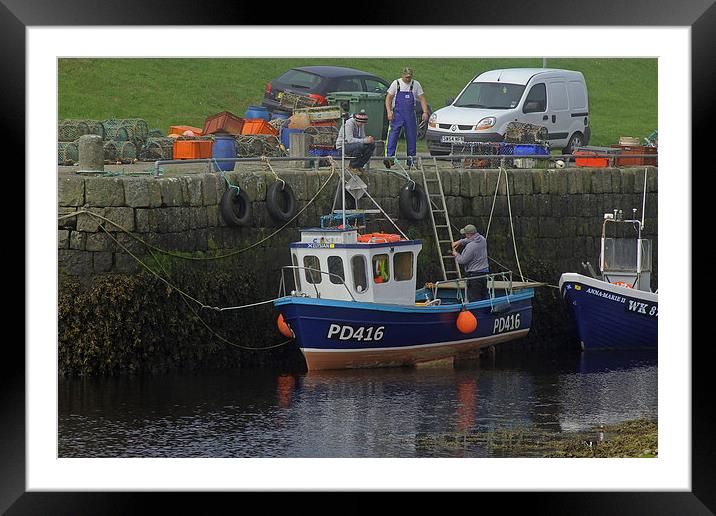 Brora Harbour   Framed Mounted Print by Tony Murtagh