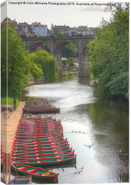  Knaresborough Rowing Boats 3 Canvas Print by Colin Williams Photography