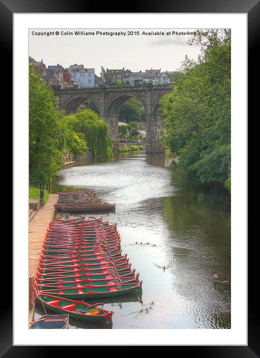  Knaresborough Rowing Boats 3 Framed Mounted Print by Colin Williams Photography