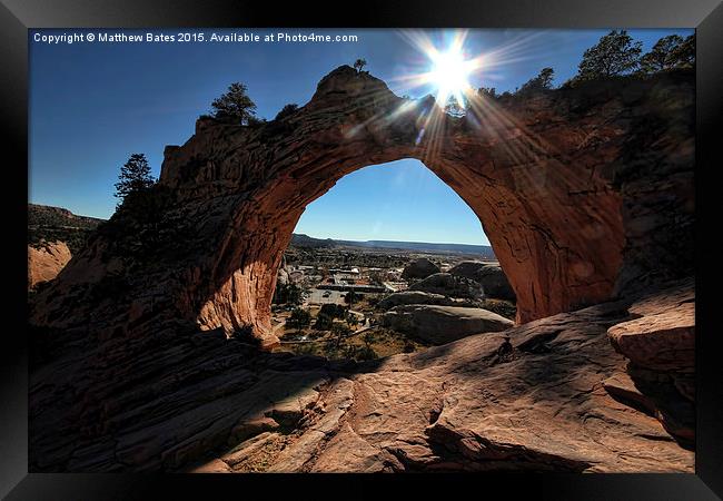 Window Rock, Arizona Framed Print by Matthew Bates