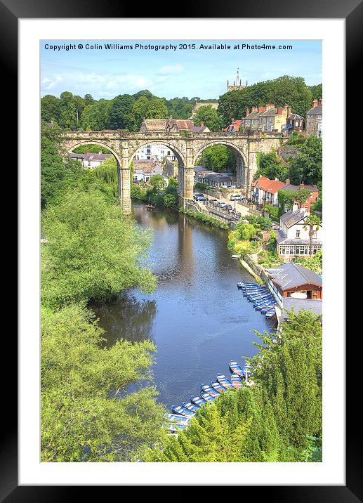  View From The Castle - Knaresborough Summer Framed Mounted Print by Colin Williams Photography