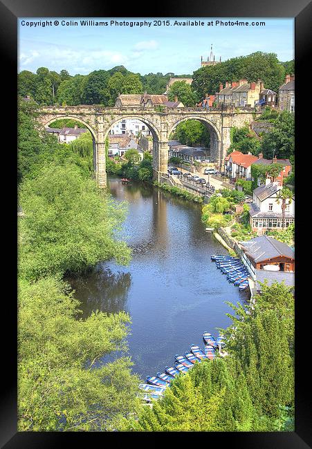  View From The Castle - Knaresborough Summer Framed Print by Colin Williams Photography