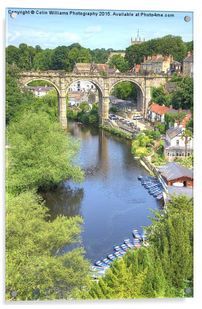  View From The Castle - Knaresborough Summer Acrylic by Colin Williams Photography